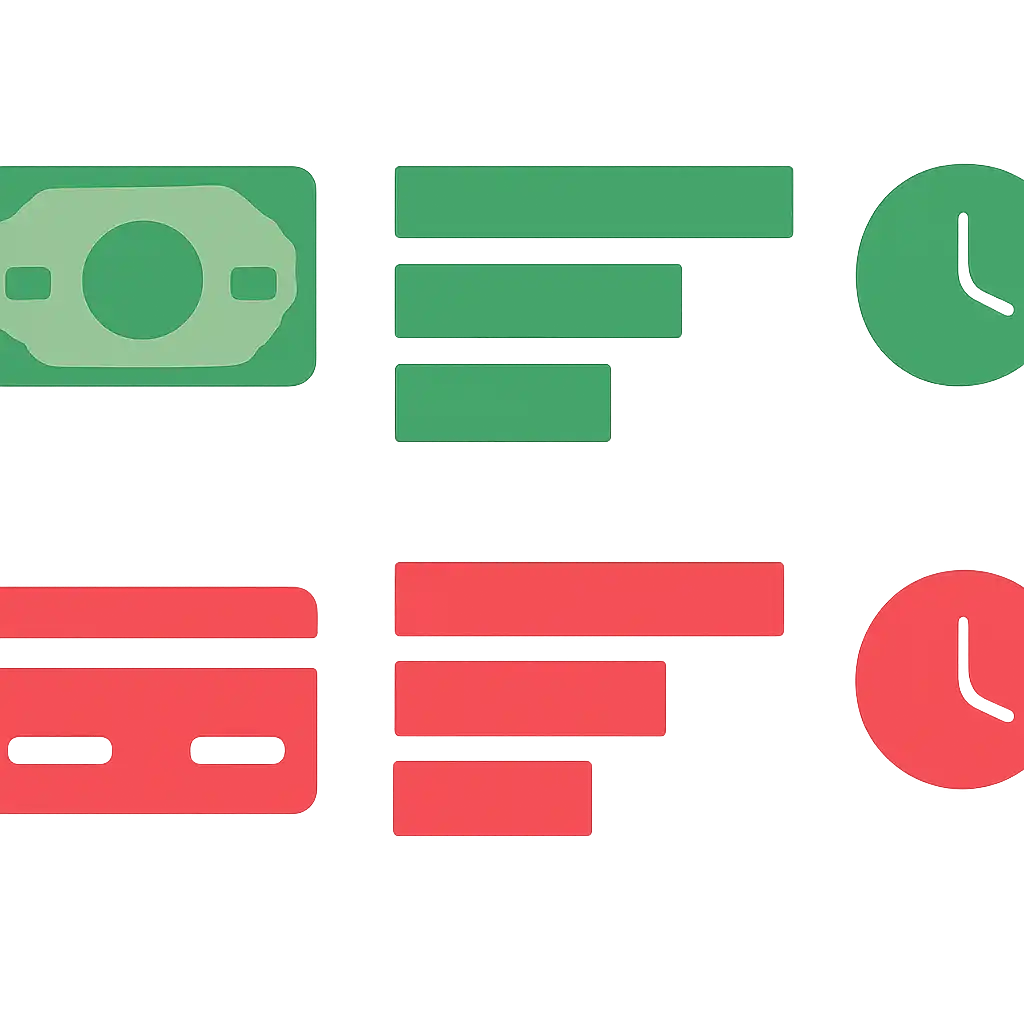 Infographic comparing options using coloured bars and, Rummy Modern Withdrawal Process and Timelines