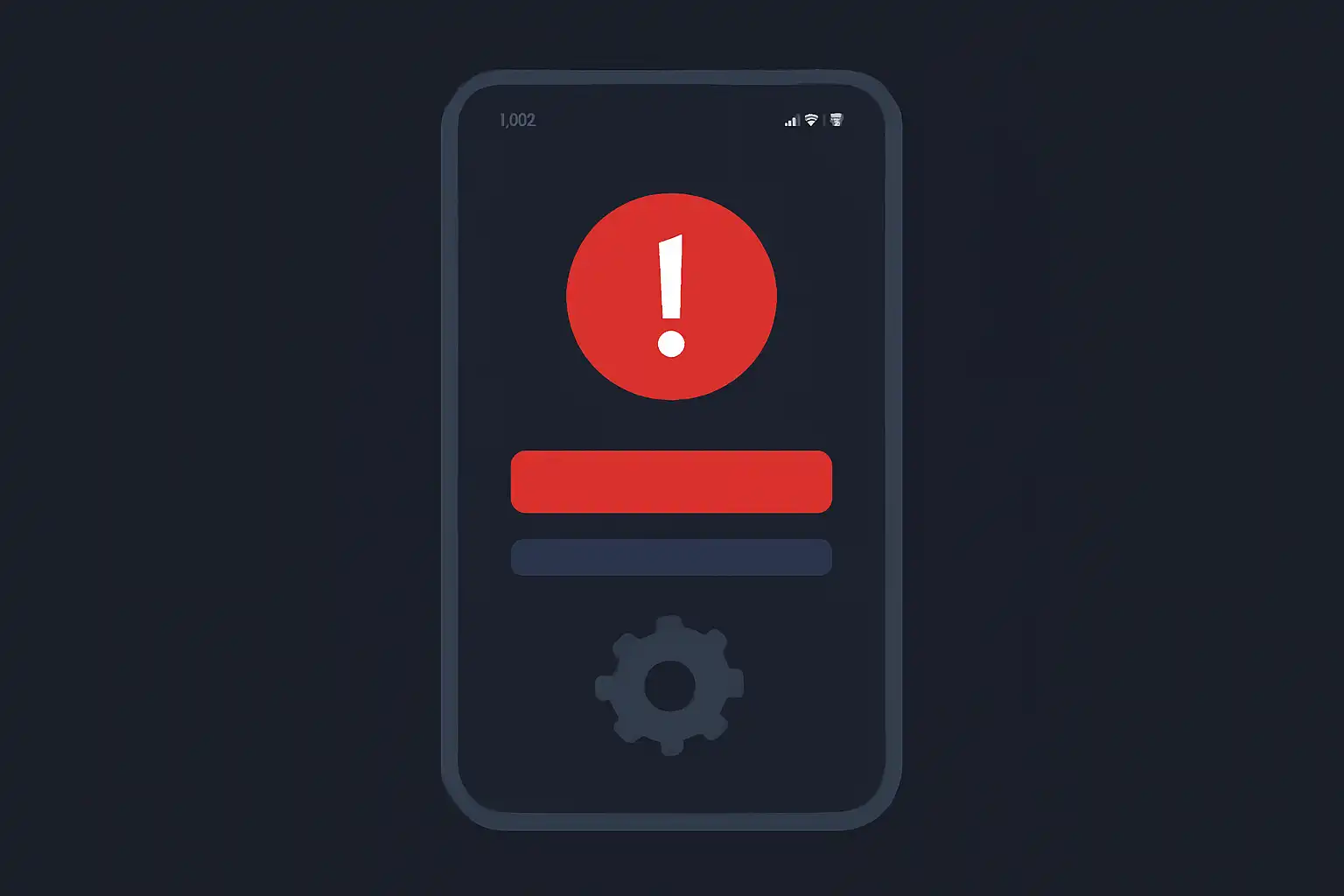 Detail screen: app update problems, mobile screen, Rummy Modern