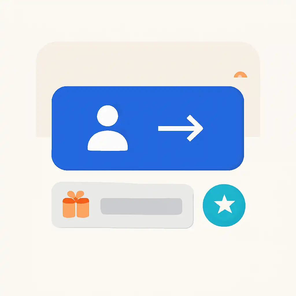 Close-up of button or form field for referral rewards, Rummy Modern